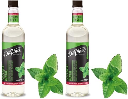 DaVinci Gourmet Classic Peppermint Syrup, 25.4 Fl Oz (Pack of 2)