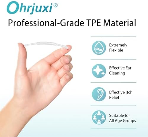 Ear Wax Removal Tool - 18 PCS Reusable Ear Cleaners, Professional-Grade TPE, Effective & Gentle Ear Cleaning Kit, Clogged & Itch Ear Relief - Suitable for All Types of Ears(3 Styles)
