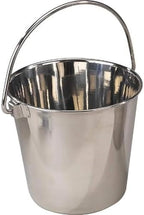 ProSelect Heavy Duty Stainless Steel Pails — Durable Pails for Kennels and Farms - 5", 1-Quart