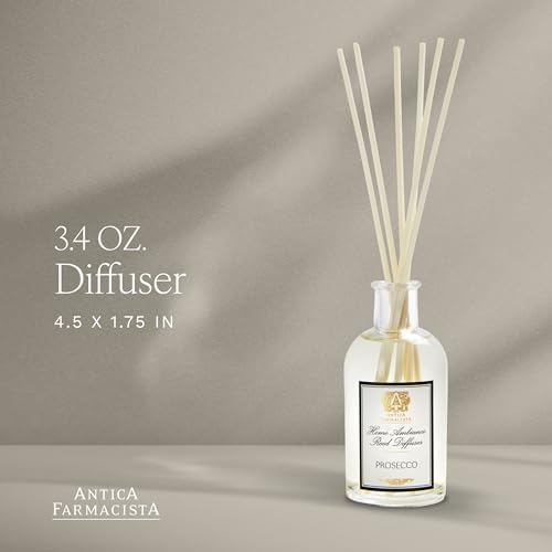 Antica Farmacista Home Ambiance Diffuser - Long-Lasting Reed Scent Diffuser - Luxury Room Freshener Gift - Prosecco, 3.4 fl oz