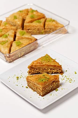 Cedar Pastries 16-Piece Traditional Triangle Baklava – Cashew, Almond & Walnut Assortment | Handmade Mediterranean Dessert | Kosher & Halal