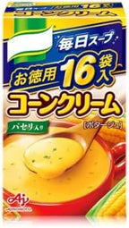 Japanese Instant Cup Soup – Corn Cream Family Pack (16 Sachets) – Rich & Creamy Sweet Corn Soup – Quick & Easy Preparation – Made in Japan