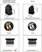 Barber Supplies Barber Clippers Backpack for Barber,with 1PCS Barber Cape&Barber Brush,Large Capacity,Pure Copper Zipper,Water Proof,Barber Accessories of Professional Hair Cutting Tools Backpack