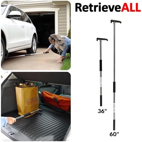 RetrieveALL Value Pack (2 Pack) of Heavy Duty Retrieval Pole | No Rust Cargo Tool | Multi-Use Cargo Retriever | No Rust Reaching Aid, Durable Lightweight Versatile Grabber