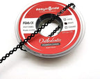 SNAWOP Dental Orthodontic Power Chain Multicolor Spool Elastic Rubber Bands for Teeth Braces (Short, Black)