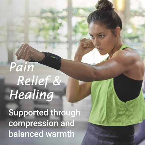 Actimove Sports Edition Wrist Support Adjustable with COOLMAX AIR Technology - For Pain Management of Weak, Injured or Sprained Wrists - Left/Right Wear - Black, Universal Size