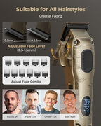 VGRPRO Hair Clippers for Men Professional, Cordless Hair Clippers for Hair Cutting, Mens Clippers and Trimmers Set, Electric Hair Trimmer for Men with Package Case