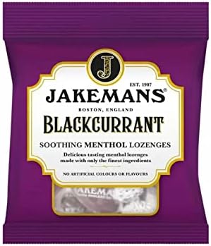 AwiaubJakemans Blackcurrant Menthol Bags 100g (Pack of 3)
