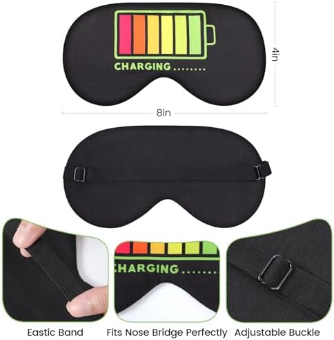 2 Pcs Sleep Eye Mask, Guys Blackout Sleeping Mask for Kids Adult Children's Travel Eye Mask Eye Cover Blindfold for Game