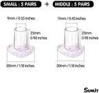 10 Pairs High Heel Protectors, Heart Shaped Glittery Clear Heel Stoppers for Women Shoes, Perfect for Outdoor Graden Party and Weddings, Pink