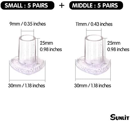 10 Pairs High Heel Protectors, Heart Shaped Glittery Clear Heel Stoppers for Women Shoes, Perfect for Outdoor Graden Party and Weddings, Pink