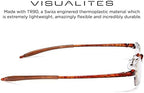 Visualites Lightweight Rimless Reading Glasses For Men and Women - Model - VIS 1