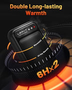 Hand Warmers Rechargeable 2 Pack, Electric Hand Warmers, Fast Heating, Portable Pocket Heater, 2 in 1 Quick Charge Hand Warmer for Outdoor Indoor, Warmer Gift for Christmas, Golf, Camping