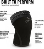 Iron Bull Strength Knee Sleeves 7mm (1 Pair) - Compression Brace & Knee Sleeve For Weightlifting, Powerlifting & Cross Training - Knee Support for Squats - Men & Women