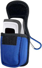 Fingertip Pulse Oximeter Case with Carabiner, Nylon Carrying Pouch, Suitable for Travel or Home，Blue(only case)