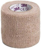3M Coban Self-Adherent Wrap, Self Adherent Wrap Used to Secure Dressings and Other Devices, Compress or Protect Wound Sites and Immobilize Injuries, Tan, 2" x 5 yds, Each