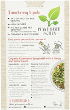 Explore Cuisine Organic Edamame Spaghetti - 8 oz - Easy-to-Make Pasta - High in Plant-Based Protein - Non-GMO, Gluten Free, Vegan, Kosher - 4 Servings