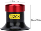 Joyzan Watch Loupe, 20X Watchmaker Loupe Magnifying Glass Lens Monocular Magnifier Repairing Maintenance Eye Loops Portable Experimental Tool for Watchmakers Inspection Metal Jeweler Textile Circuit
