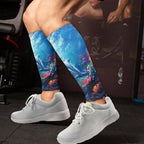Mens Womens Calf Compression Sleeve for Knee Pain Relief, Swelling, Football Leg Sleeves Increases Circulation