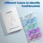 Frekare Toothbrush Covers Caps Compatible with Oral B, 10 Pack Toothbrush Head Travel Protector for Oral-B iO Series Electric Toothbrush (Blue, Clear, Pink, Puple, Green)