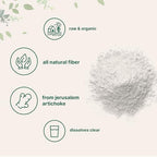 Micro Ingredients Organic Inulin FOS Fiber Powder, 2.2 lbs | Quick Water-Soluble Prebiotic | Natural Fiber for Smoothies & Drinks | Vegan Friendly, Dissolves Clear