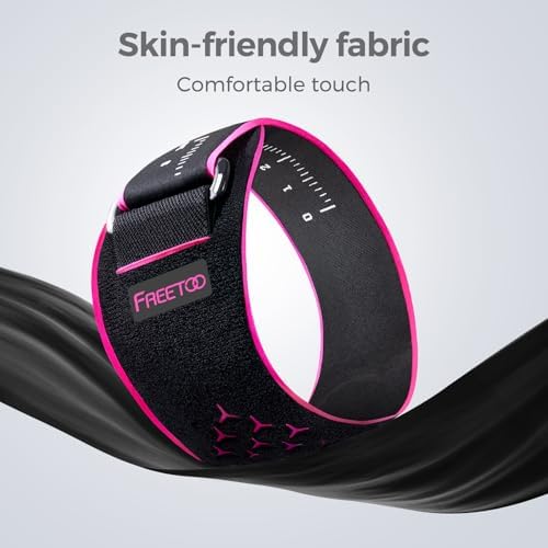 FREETOO Elbow brace for Tendonitis and Tennis Elbow for Women Men, Golfers Elbow Brace for Women for Pain Relief, Adjustable Tennis Elbow Support Band for Epicondylitis, Basketball, Exercise Pink S/M