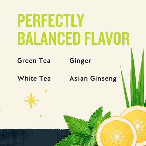 Celestial Seasonings Honey Lemon Ginseng Green Tea 25 Tea Bags