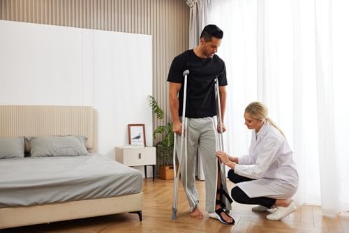 Deyeek Tear Away Pants for Men Full Zipper Legs Sweat Pants Mens Open Bottom Sweatpants Breakaway Cotton Post Surgery Pants