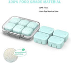 Pill Organizer SOFISO 4/6 Grid Free Assembly Travel Medicine Organizer 10 Day Pill Organizer Portable Pill Box Waterproof Pill Case Daily Medication Carry Case for Vitamins, Fish Oils, Supplements