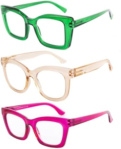 Oversized Reading Glasses for Women Men Fashion Computer Readers Spring Hinge Eyeglasses
