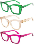 Oversized Reading Glasses for Women Men Fashion Computer Readers Spring Hinge Eyeglasses