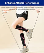 Calf Compression Sleeve Women Compression Socks for Flying, Leg Compression Sleeve Shin Splint Relief