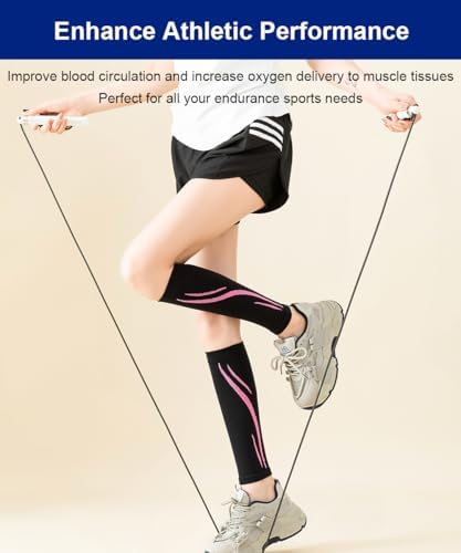 Calf Compression Sleeve Women Compression Socks for Flying, Leg Compression Sleeve Shin Splint Relief