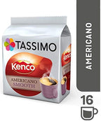 Tassimo Kenco Bundle - Milk Creamer/Kenco Americano Coffee Pods - 5 Packs (64 Drinks)