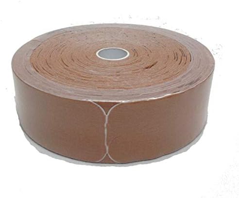 Therapist’s Choice® Kinesiology Tape, 2"x105' PRE-Cut Bulk Roll (Beige), PRE-Cut into Easy-to-Apply 10 inch Strips.