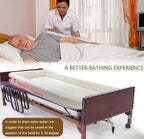 CEEBUS Medical Inflatable Bathtub,Inflatable PVC Body Washing Basin System with Air Pump, Water Bag, Bathe in Bed Assistive Aid for Disabled, Elderly, Easily Bath in Bed, kk852