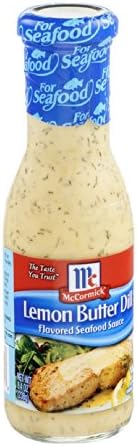 McCormick Lemon Butter Dill Flavored Seafood Sauce, 8.4 oz (Pack of 6)