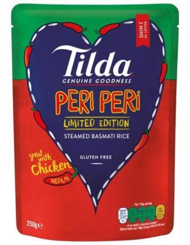 Tilda Peri Peri Steamed Rice 250g x 6
