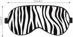Stripes Sleep Eye Mask Zebra Skin Tiger Abstract Black White Men Women Sleep Mask with Adjustable Strap Eye Cover Eye Shade for Travel, Nap,Meditation