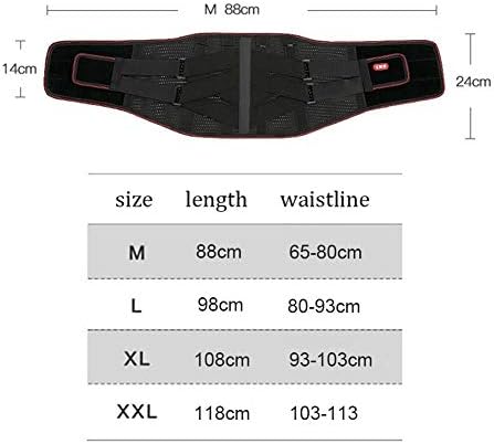 Lumbar Brace Belt Self-Heating Lower Back Support Breathable Mesh Panels, Dual Adjustable, for Men & Women Pain Relief (Size : XL)
