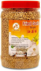 Flying Horse Crispy Fried Garlic – 16 oz (1 lb) | Premium Golden Brown Crunchy Garlic | All-Natural, No Preservatives, Ready-to-Use Topping for Salads, Soups, Noodles & More