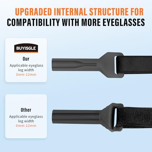 Buyisgle Kids Eye Glasses Strap - No Tail Sunglasses Straps Cords for Boys Toddler and Girls - Eyeglass Holders Around Neck - Adjustable Eyewear String Lanyard Retainer - 4 PCS（10.5 Inch