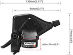 CYSKY Bike Shifter Levers 1 Pair 3x8 Speed Gear Shifter Mountain Bicycle Derailleur with Gear Indicator Right and Left Thumb Shift Levers Combo (3x8 24 Speed)