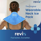 REVIX Neck Ice Pack Wrap – Reusable Hot Cold Gel Pack for Neck and Shoulder, Large Flexible Design with Soft Plush Lining, Cervical Gel Ice Wrap Ideal for Post-Workout Recovery, Fatigue & Relaxation