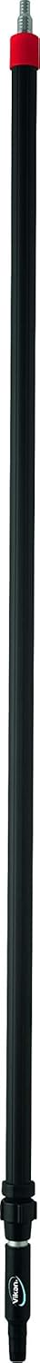 Vikan 297352 63"- 109" Waterfed Telescopic Handle w/Barbed Fitting, Transport Line