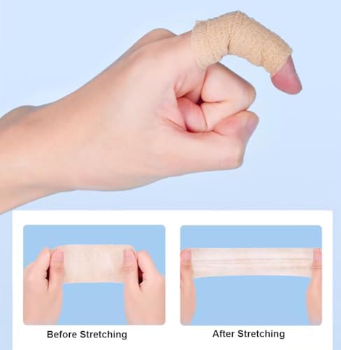 12 Rolls Self Adhesive Bandage Wrap 2" X 5 Yards Elastic Cohesive Bandage Wrap Athletic Tape for Sports Wrist Feet Ankle and Vet Wrap Grip Tape