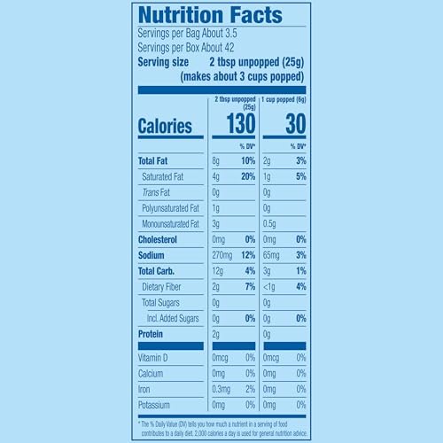 Pop Secret Double Butter Microwave Popcorn 12ct (3.2oz Bags), 38.4oz Box (Pack of 1) - Microwave Popcorn, Non-GMO Popcorn, Double Butter Blast