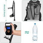 Forearm Crutches for Adults, Lightweight Folding Arm Crutch Forearm with Anti-Drop Cuff, 10 Levels Adjustable Height, Muletas para Adultos for Heavy Duty
