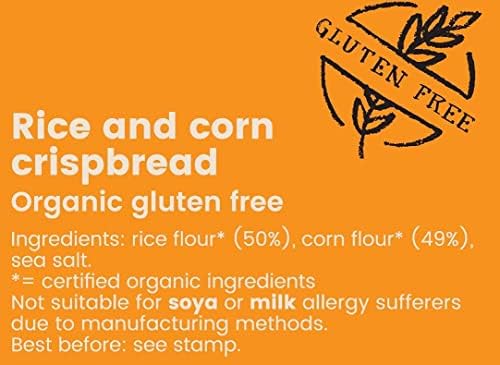 AMISA ORGANICS Organic Corn & Rice Crispbread, 120 GR