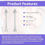 200Pcs Nose Wax Sticks, Plastic Hair Wax Applicators Disposable Nose Waxing Stick Ear Hair Removal for Men Women Nostrils Ears Face Cleaning